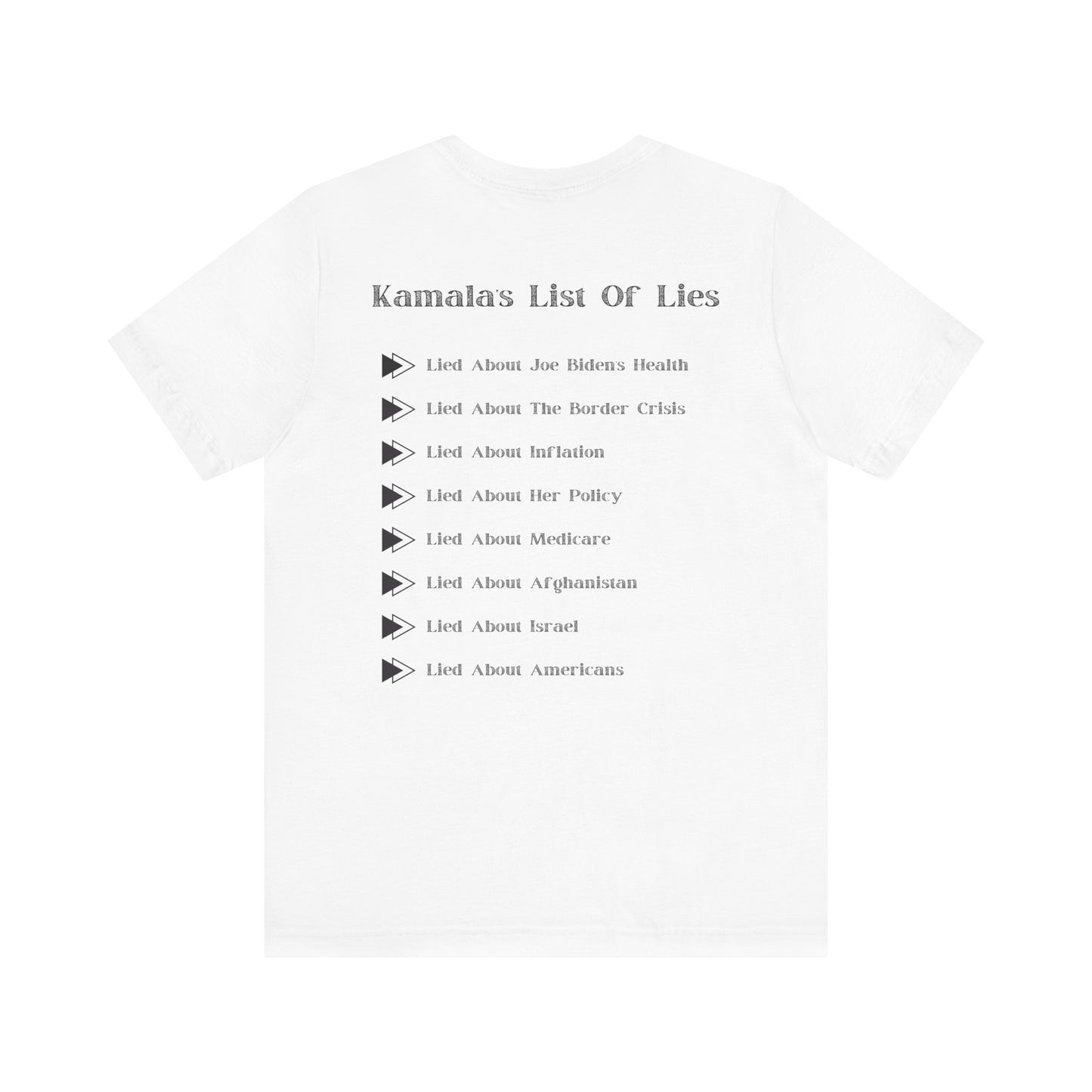 Kamala's List Of Lies T-Shirt