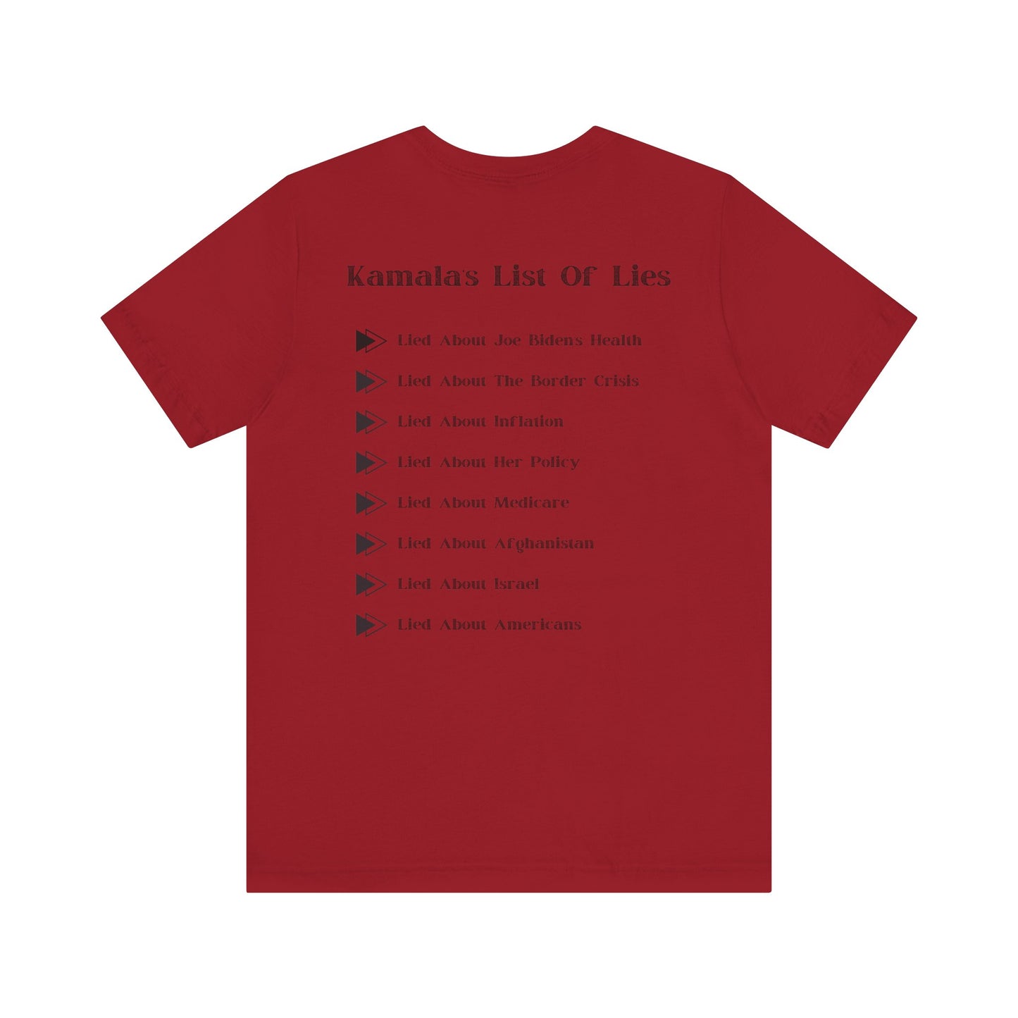 Kamala's List Of Lies T-Shirt