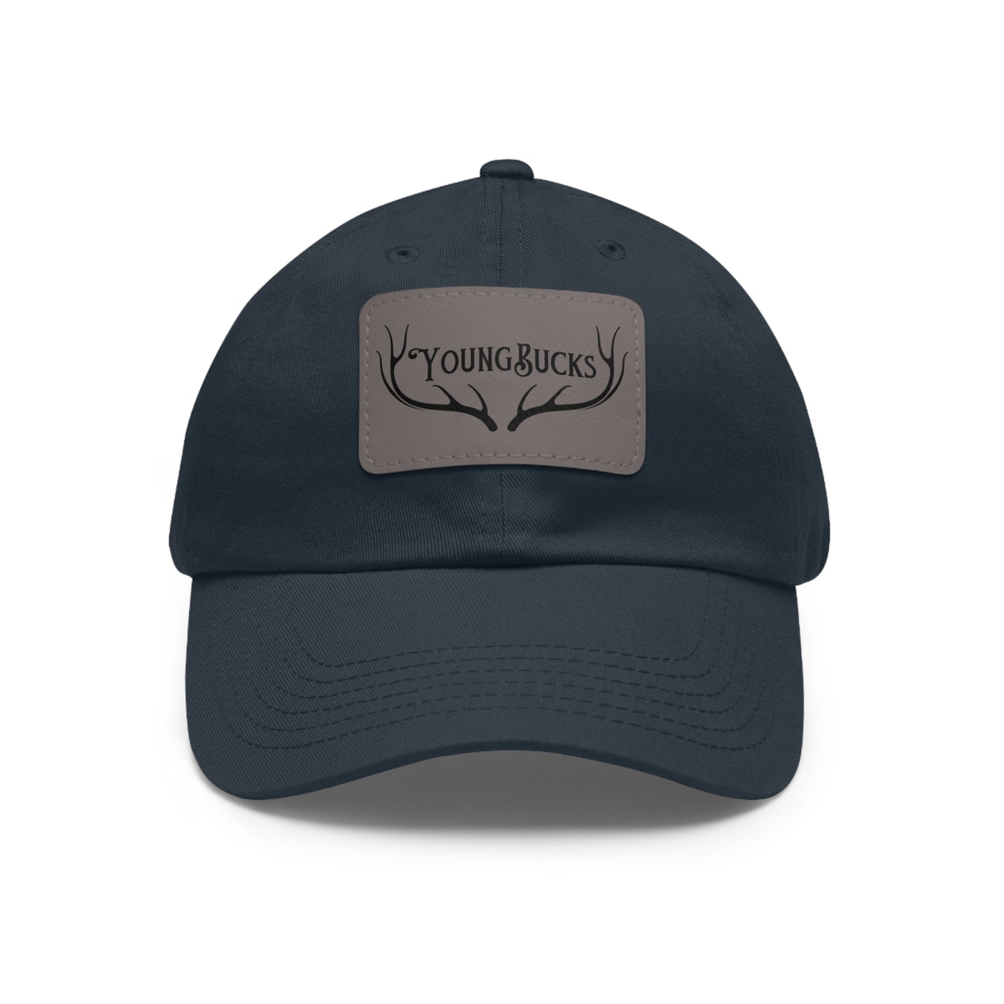 YoungBucks Dad Hat with Leather Patch (Rectangle)