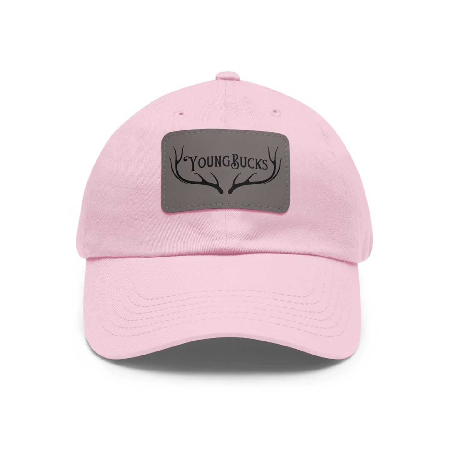 YoungBucks Dad Hat with Leather Patch (Rectangle)