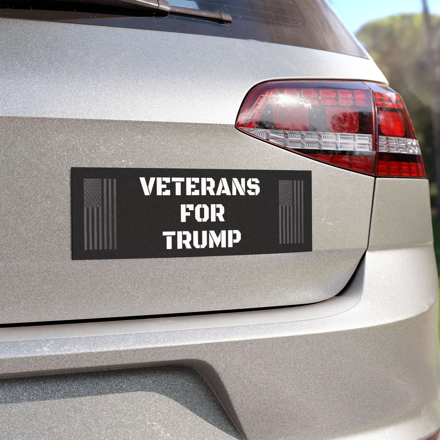 Veterans For Trump Car Magnet