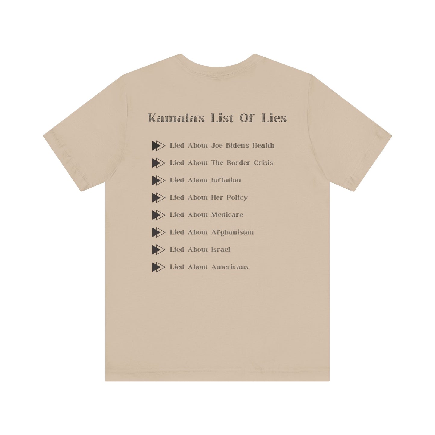 Kamala's List Of Lies T-Shirt