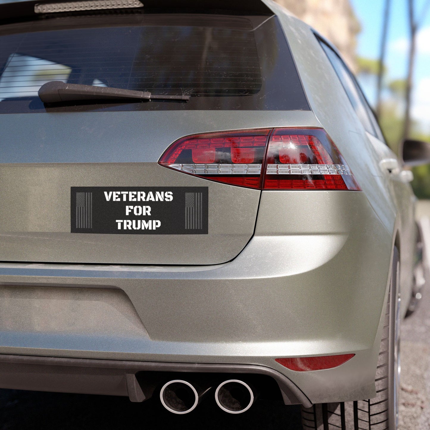 Veterans For Trump Car Magnet