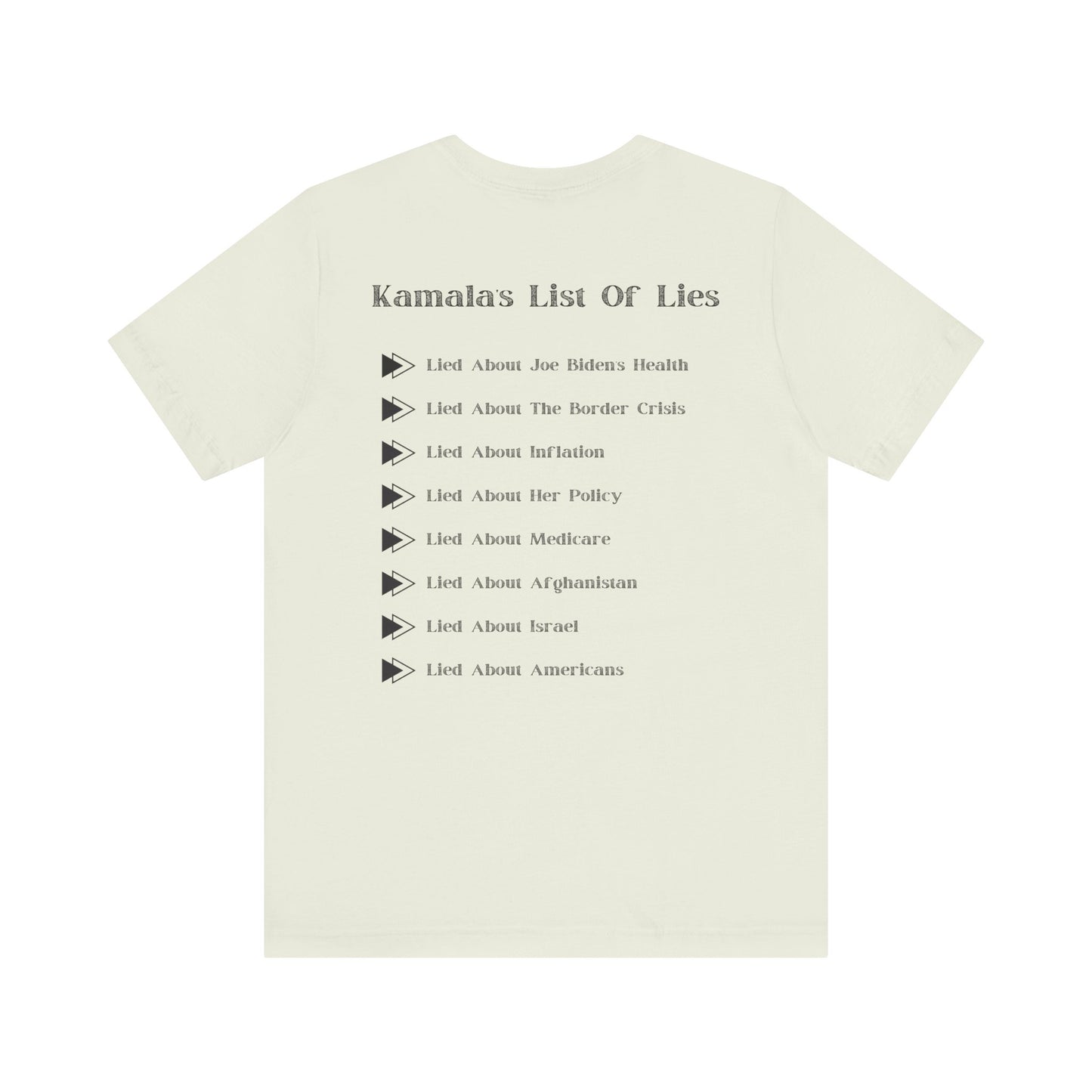 Kamala's List Of Lies T-Shirt